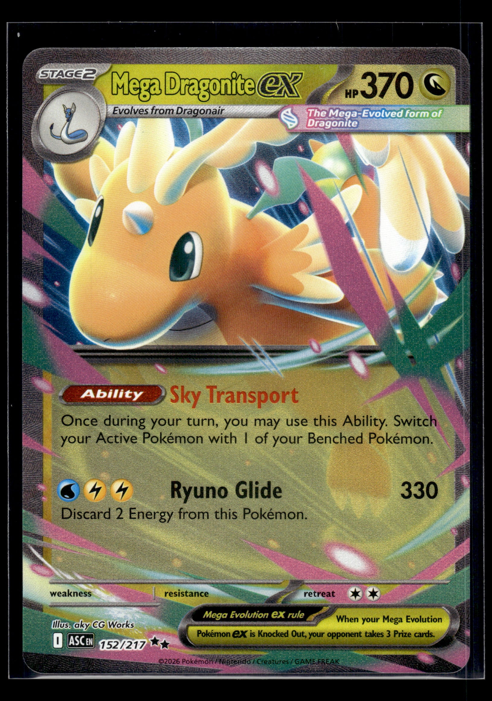 Mega Dragonite ex #152/217 Ascended Heroes NM