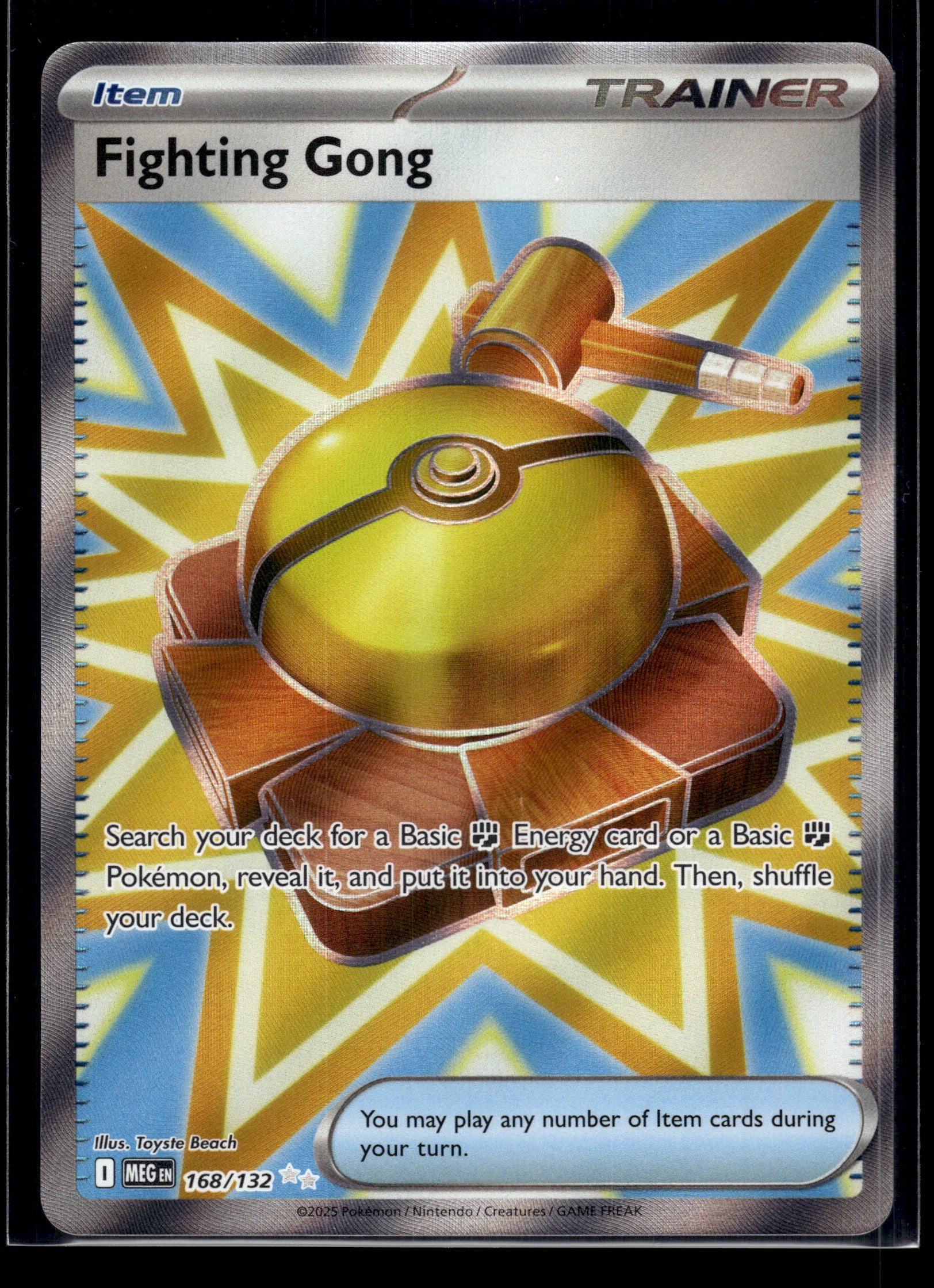 Fighting Gong #168/132 Mega Evolution NM