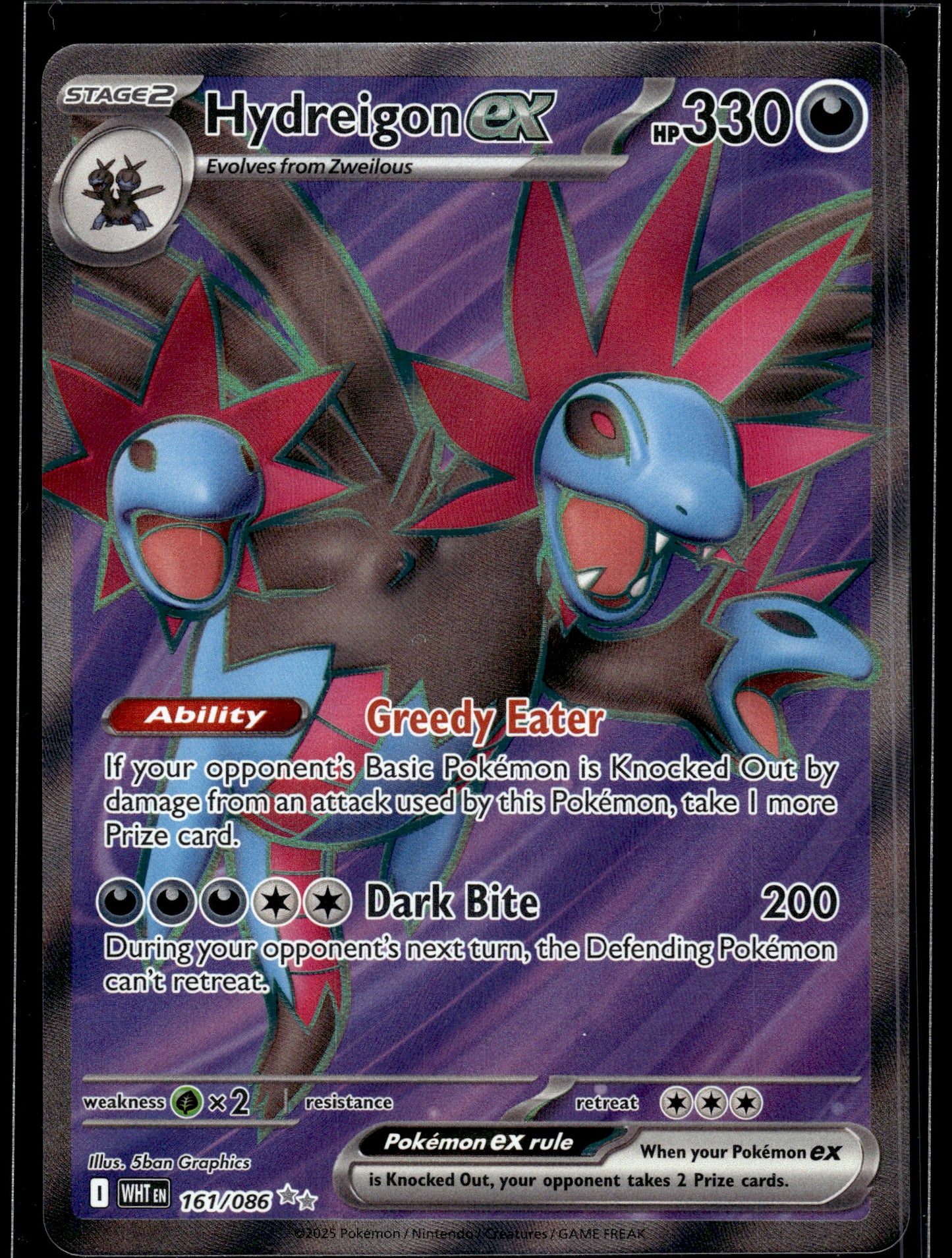 Hydreigon ex #161/086 White Flare NM