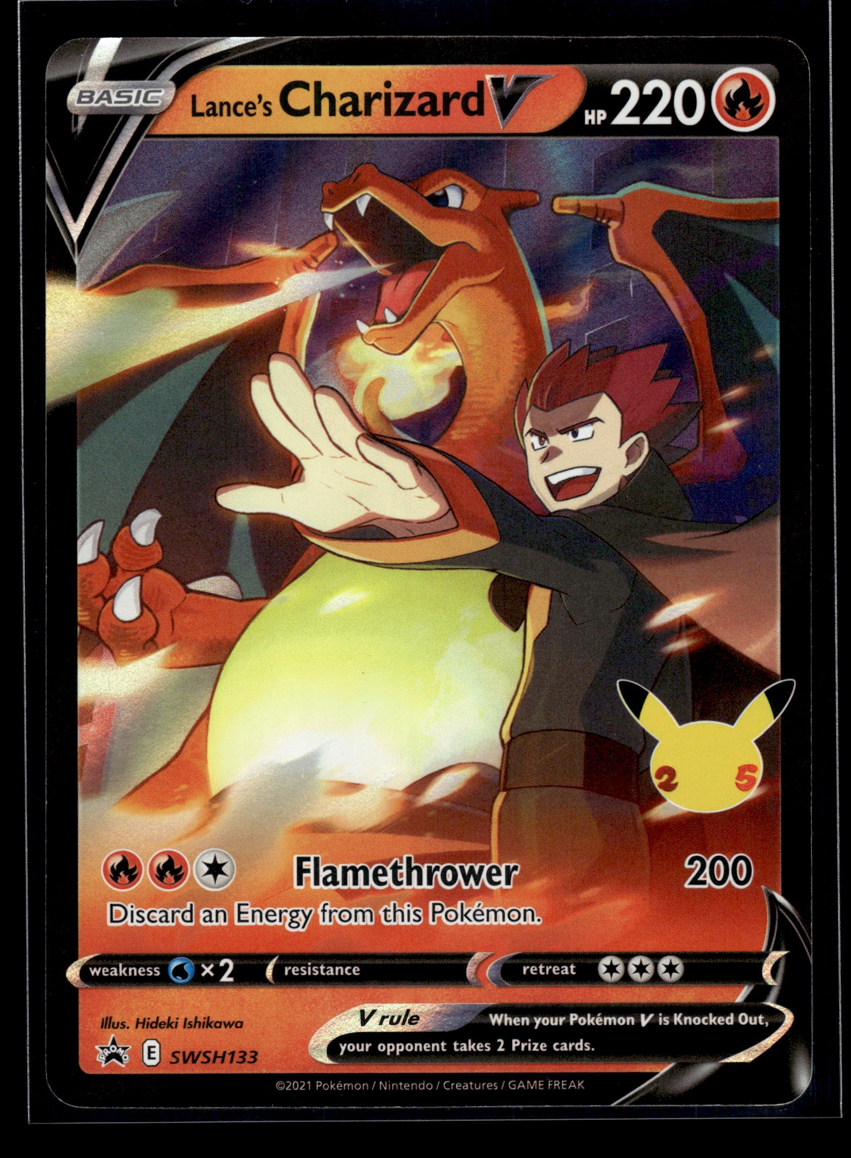 Lance's Charizard V #SWSH133 Sword & Shield Promo Cards LP