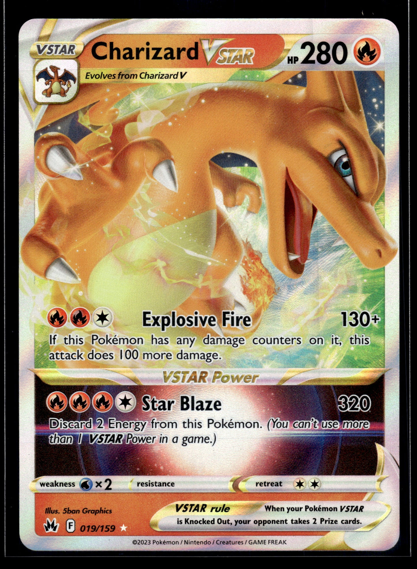 Charizard VSTAR #018/172 Brilliant Stars VLP