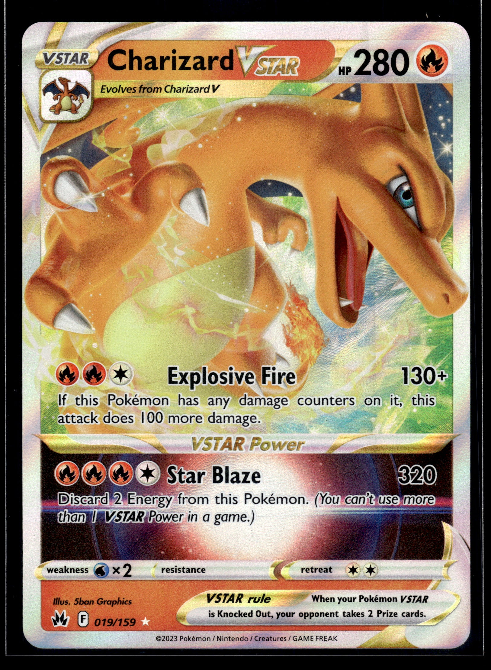 Charizard VSTAR #018/172 Brilliant Stars VLP