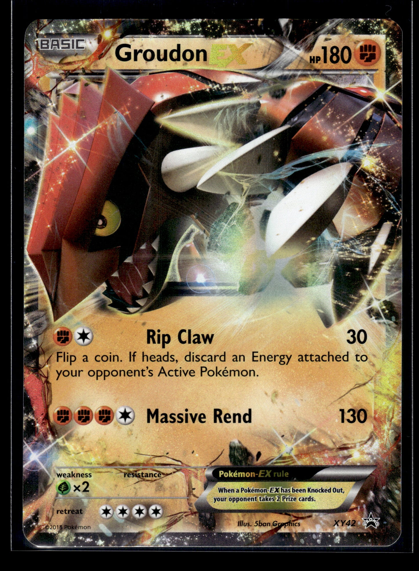 Groudon EX #XY42 XY Promos LP