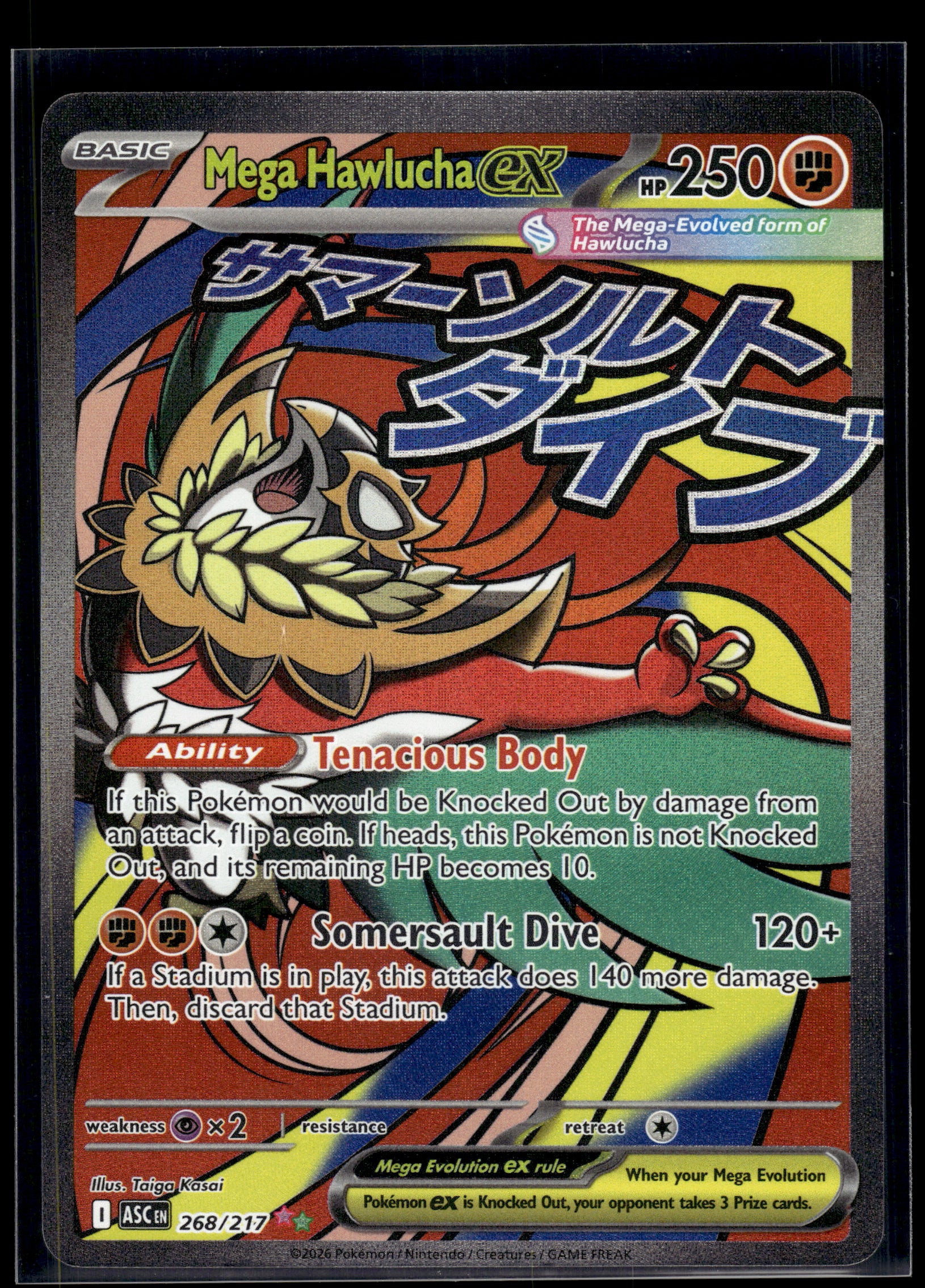 Mega Hawlucha ex #268/217 Ascended Heroes VLP