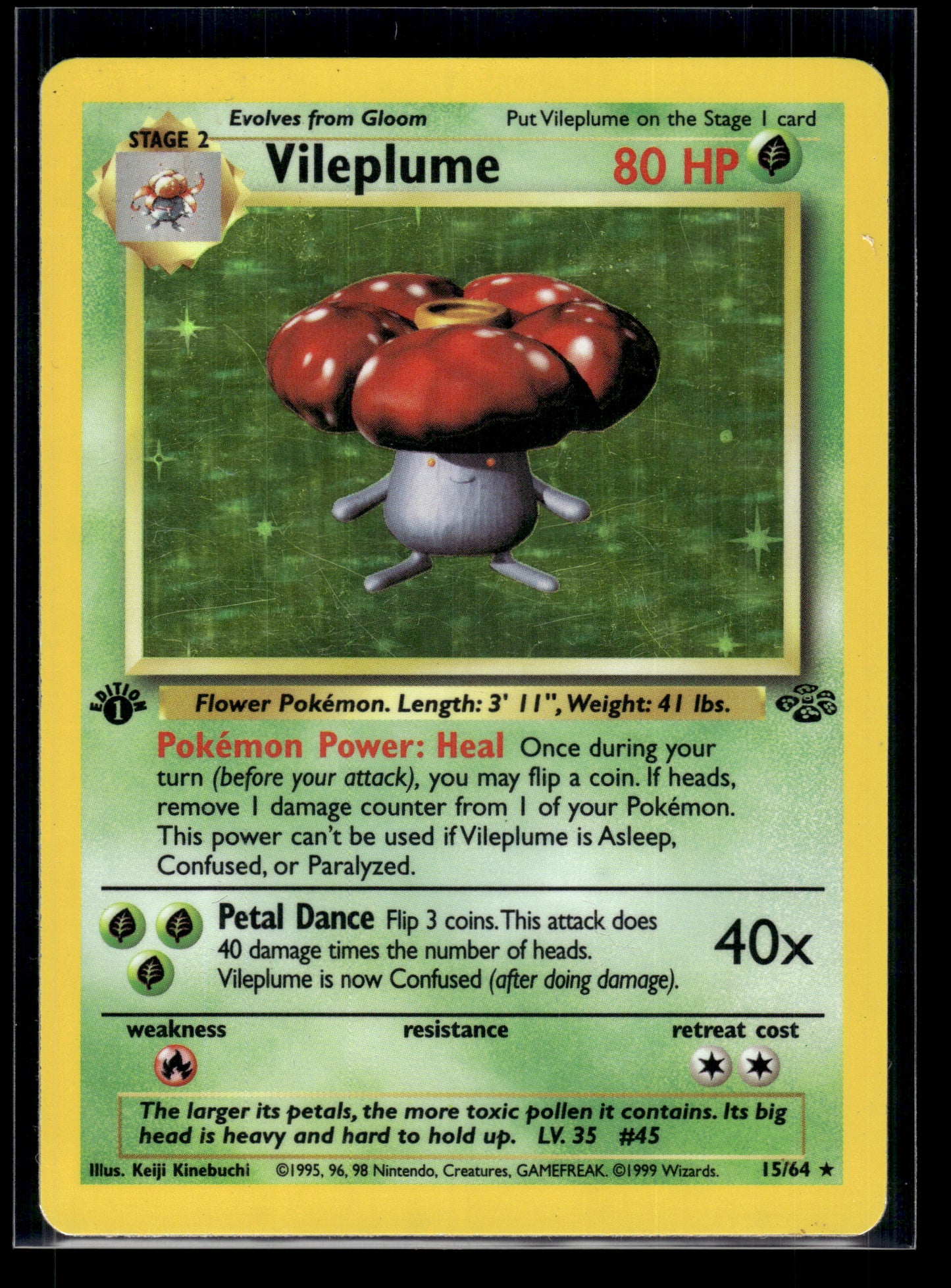 Vileplume #15/64 1st Edition Jungle MP