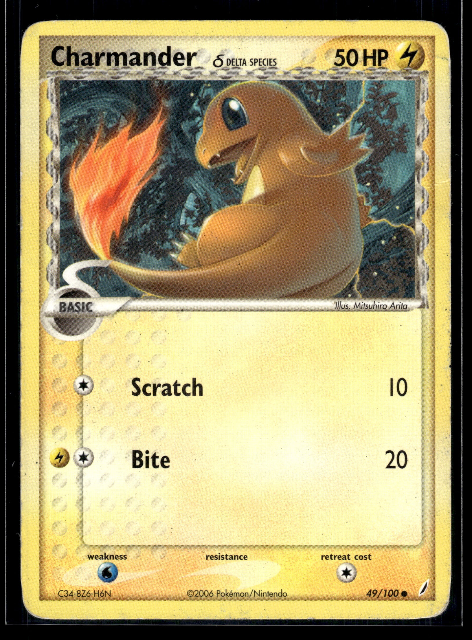 Charmander (Delta Species) #49/100 Crystal Guardians HP
