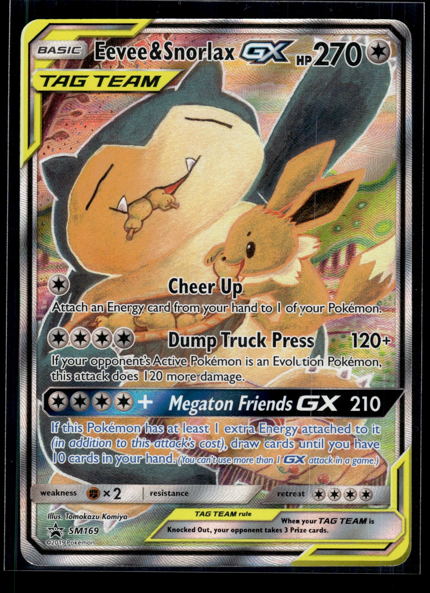 Eevee & Snorlax GX #SM169 SM Promos MP
