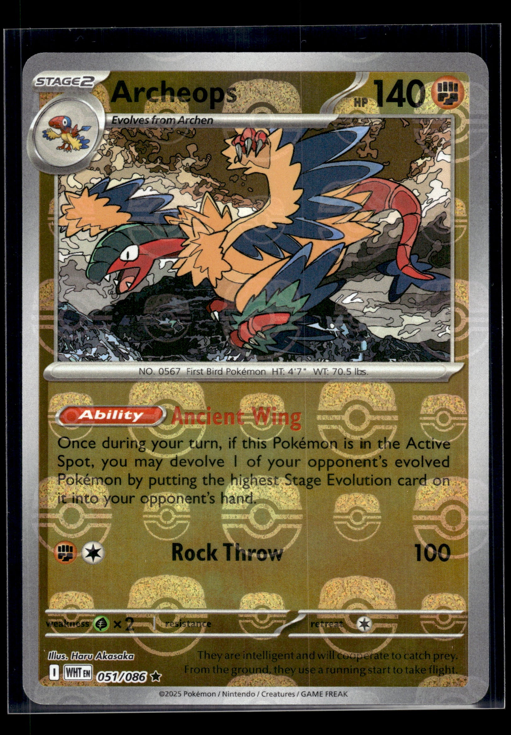 Archeops (Master Ball) #051/086 White Flare VLP