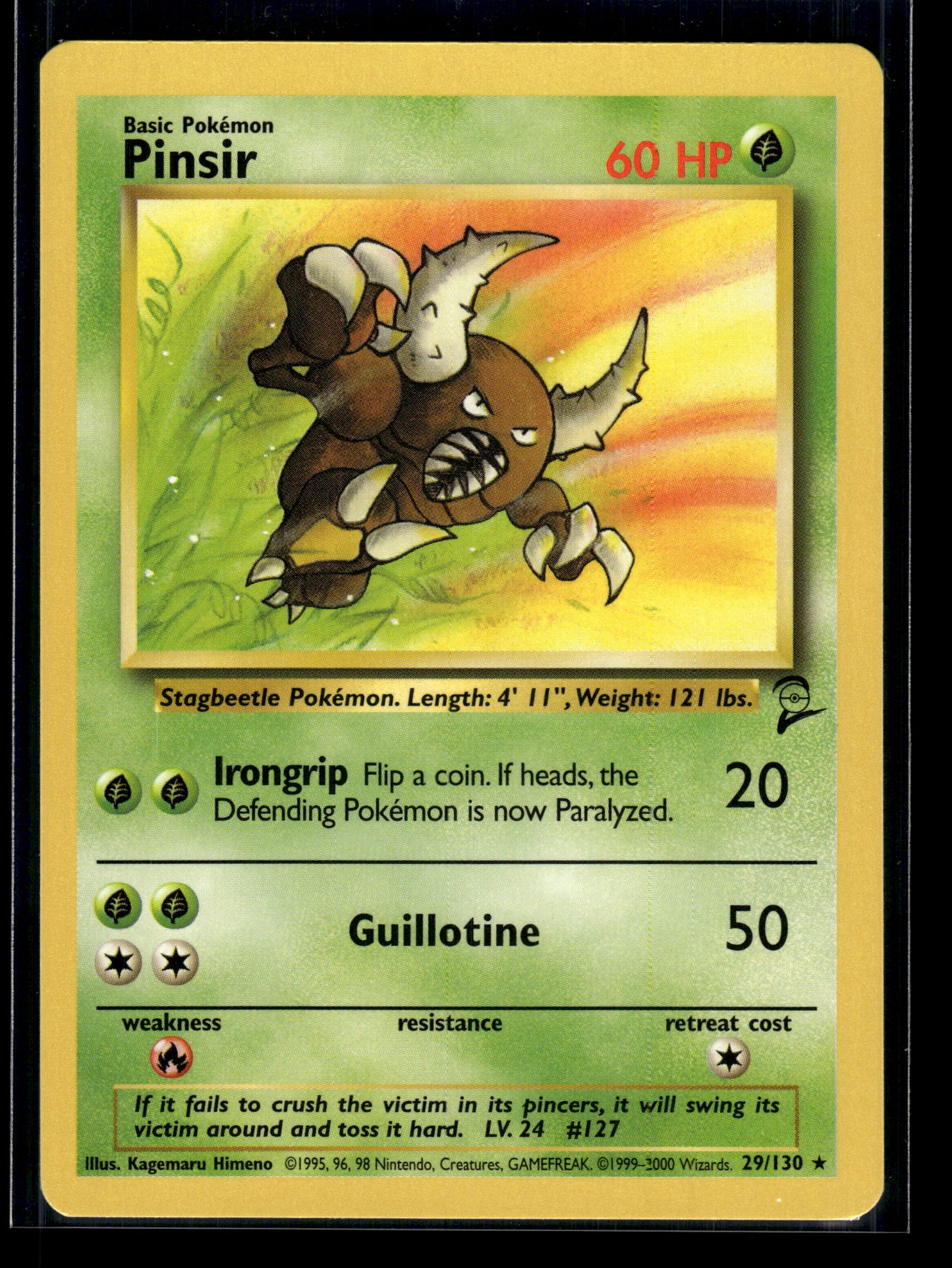 Pinsir #029/130 Base Set 2 LP