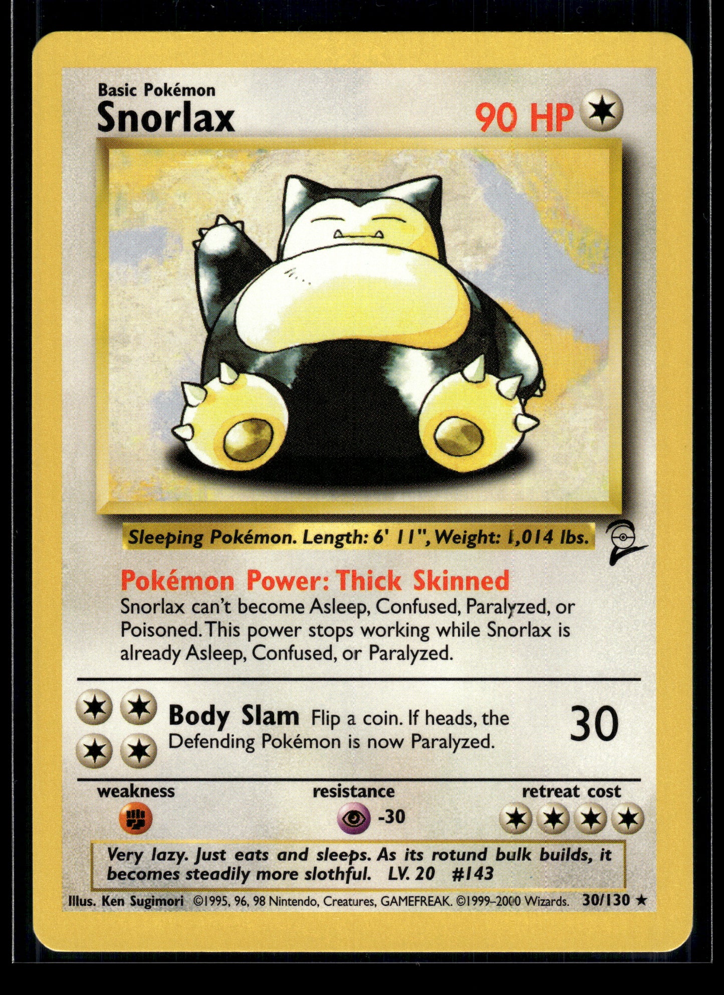Snorlax #030/130 Base Set 2 VLP