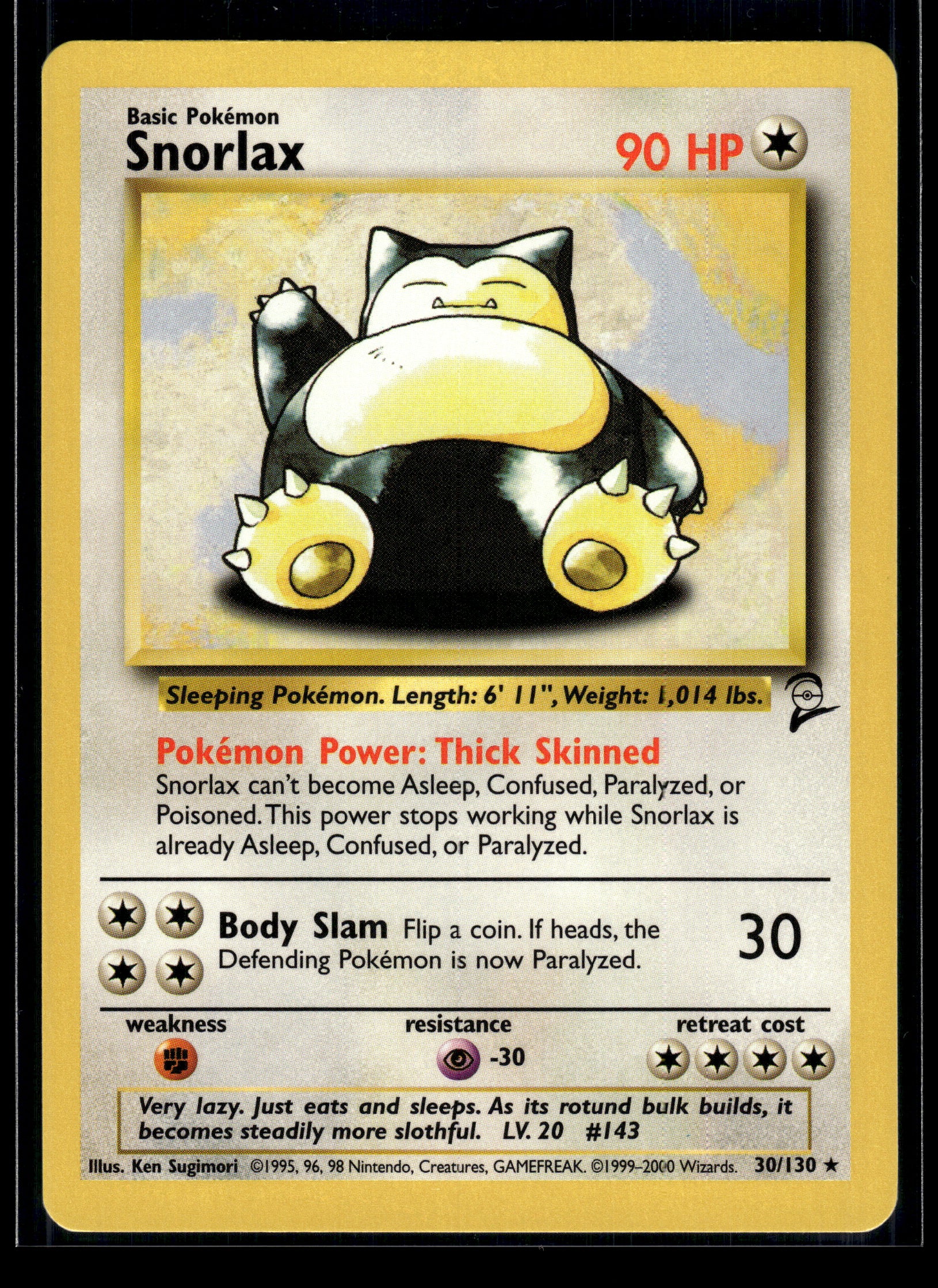 Snorlax #030/130 Base Set 2 VLP