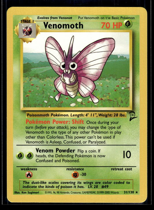 Venomoth #031/130 Base Set 2 VLP