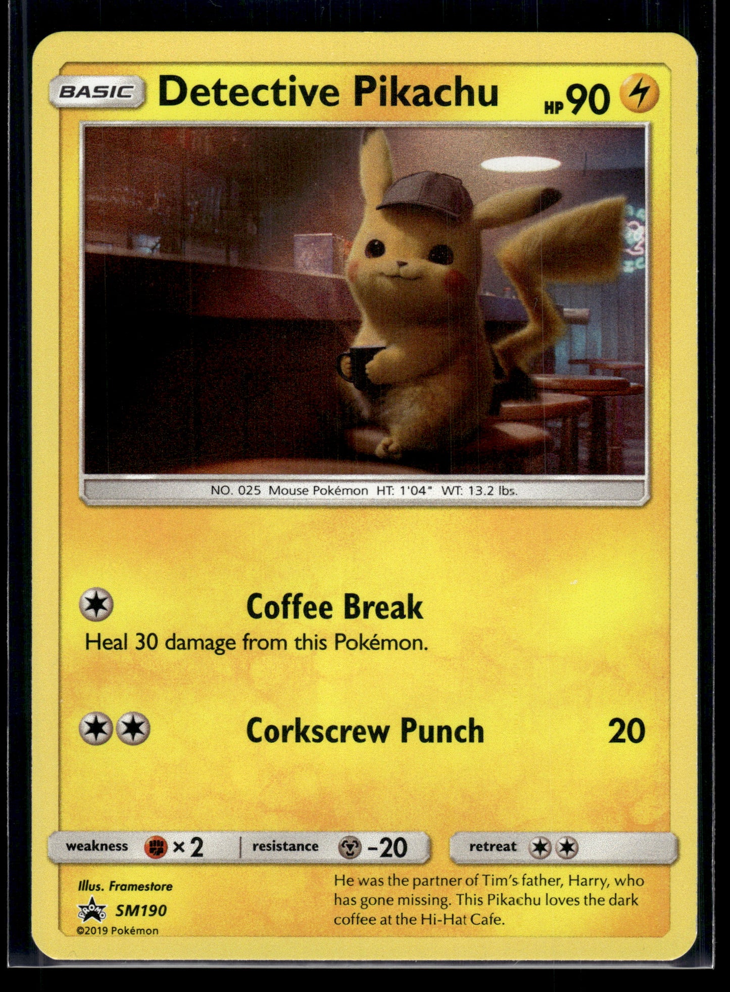 Detective Pikachu #SM190 Sun & Moon Promo LP