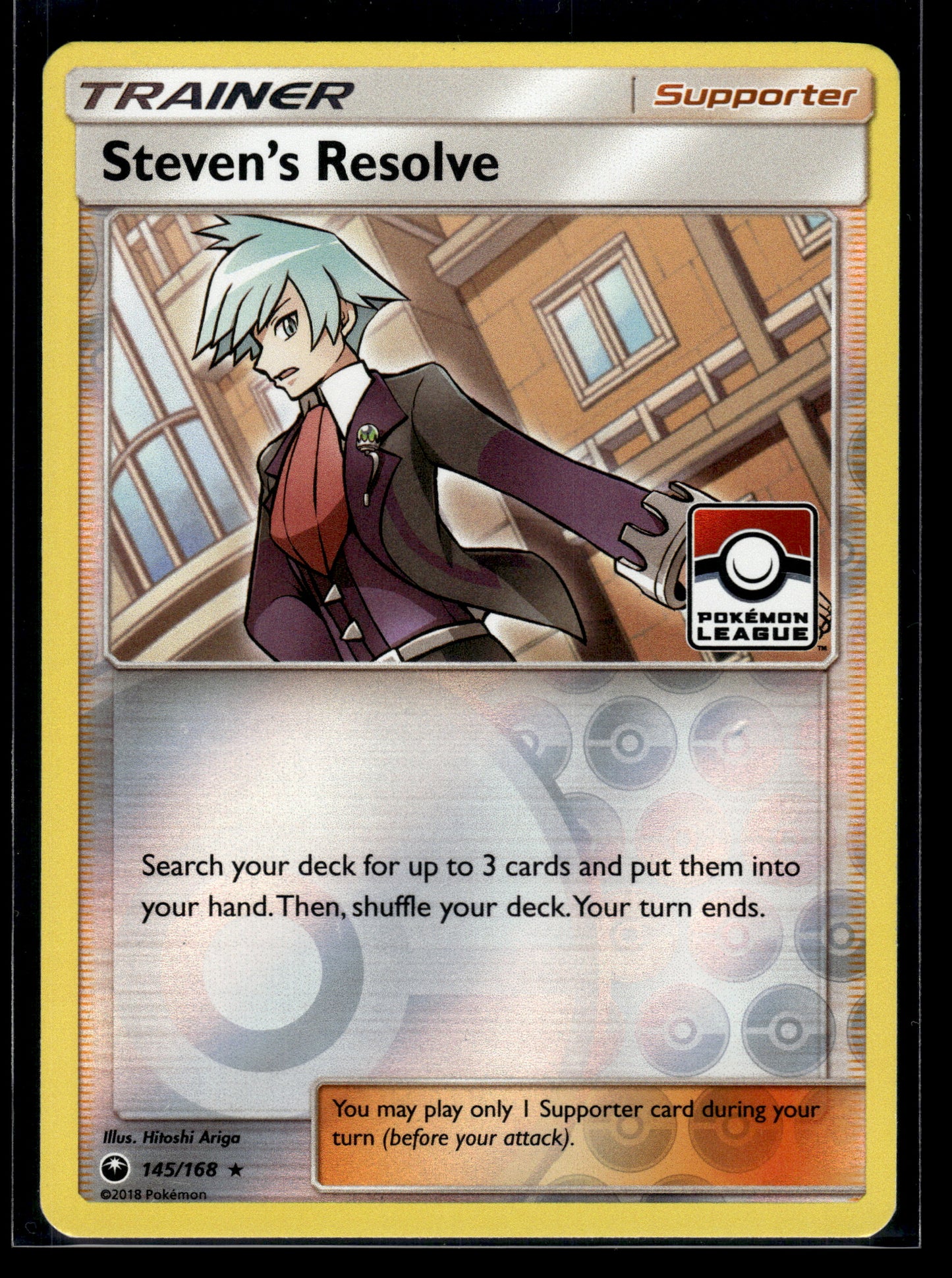 Steven's Resolve #145/168 STAMPED Celestial Storm LP