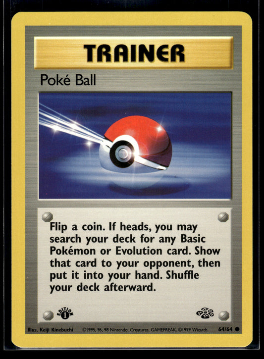 Poke Ball #64/64 1st Edition Jungle LP