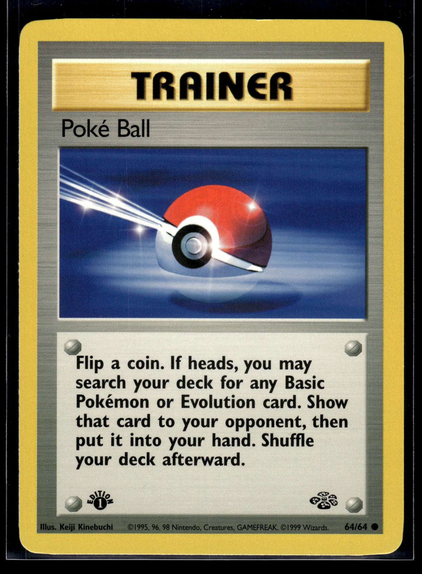 Poke Ball #64/64 1st Edition Jungle LP