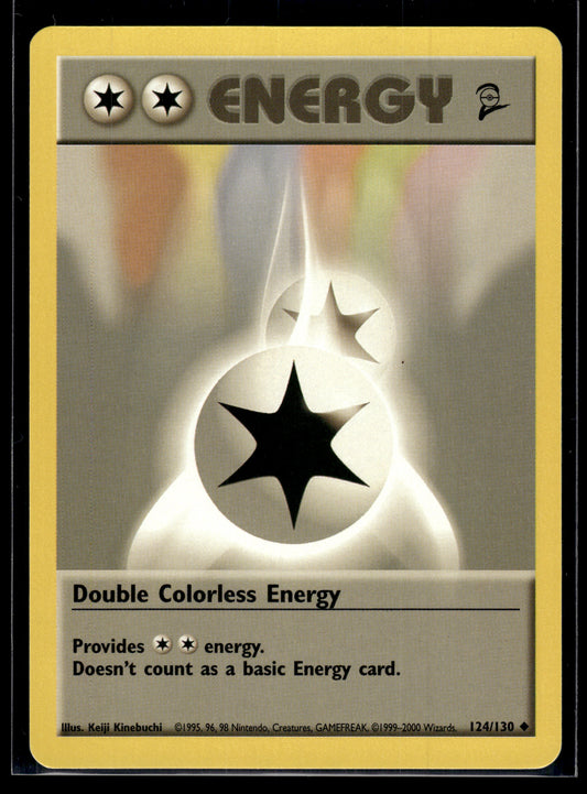 Double Colorless Energy #124/130 Base Set 2 LP
