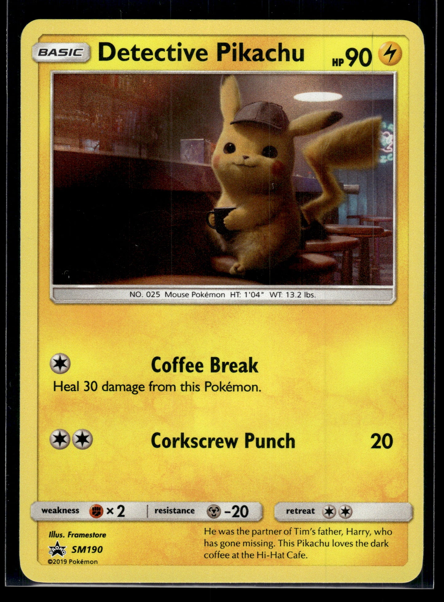 Detective Pikachu #SM190 SM Promos LP