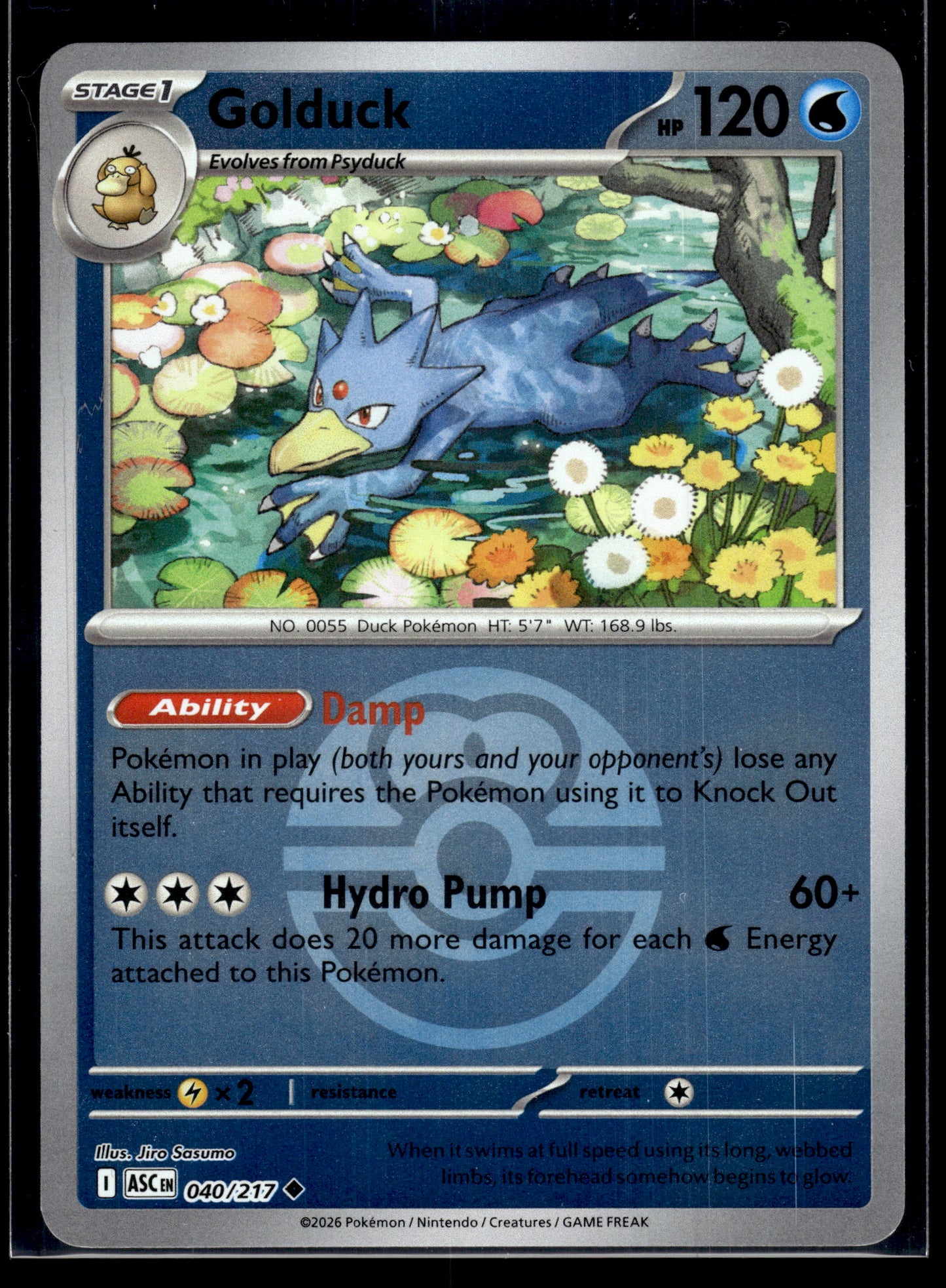 Golduck (Love Ball) #040/217 Ascended Heroes LP