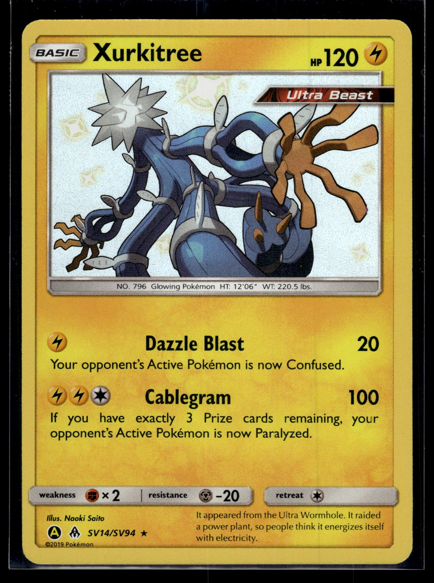 Xurkitree #SV14/SV94 Hidden Fates: Shiny Vault VLP