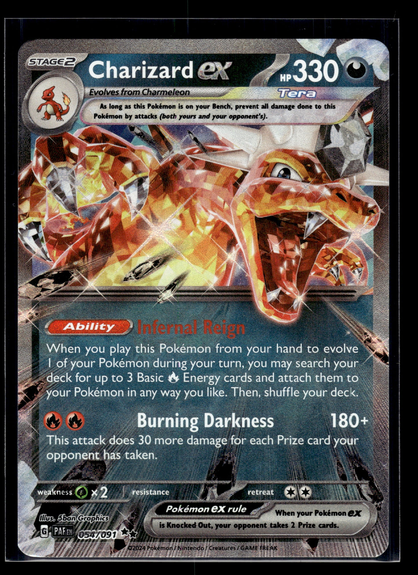 Charizard ex #054/091 Paldean Fates VLP