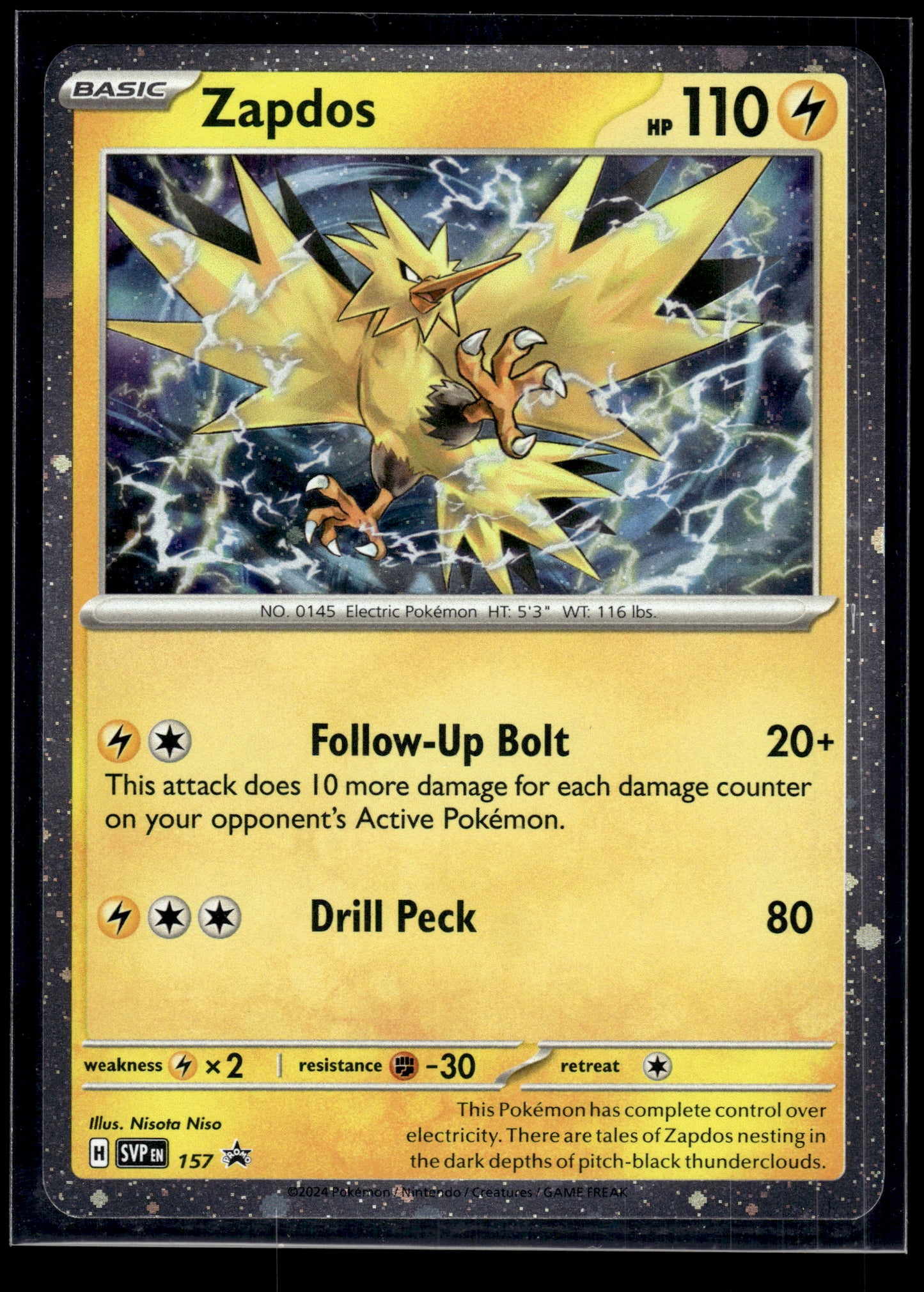 Zapdos #157 Scarlet & Violet Promo VLP