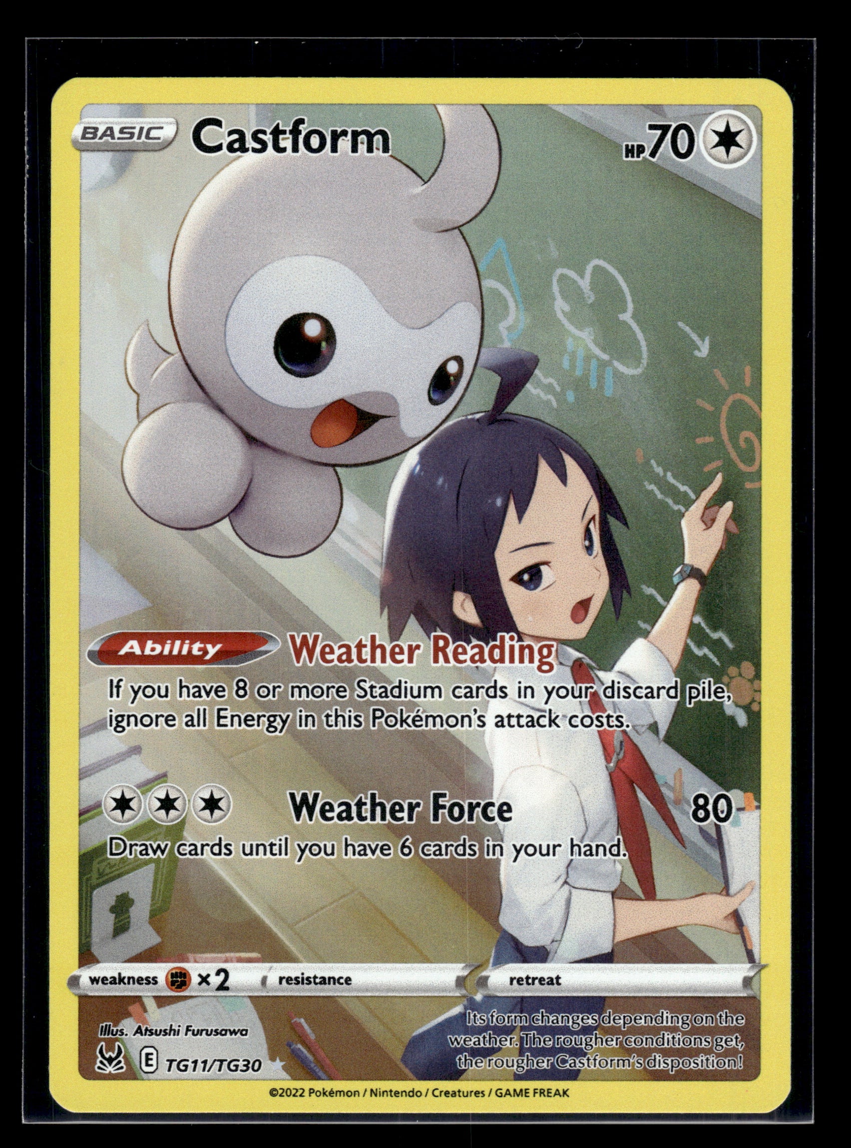 Castform #TG11/TG30 Lost Origin Trainer Gallery LP