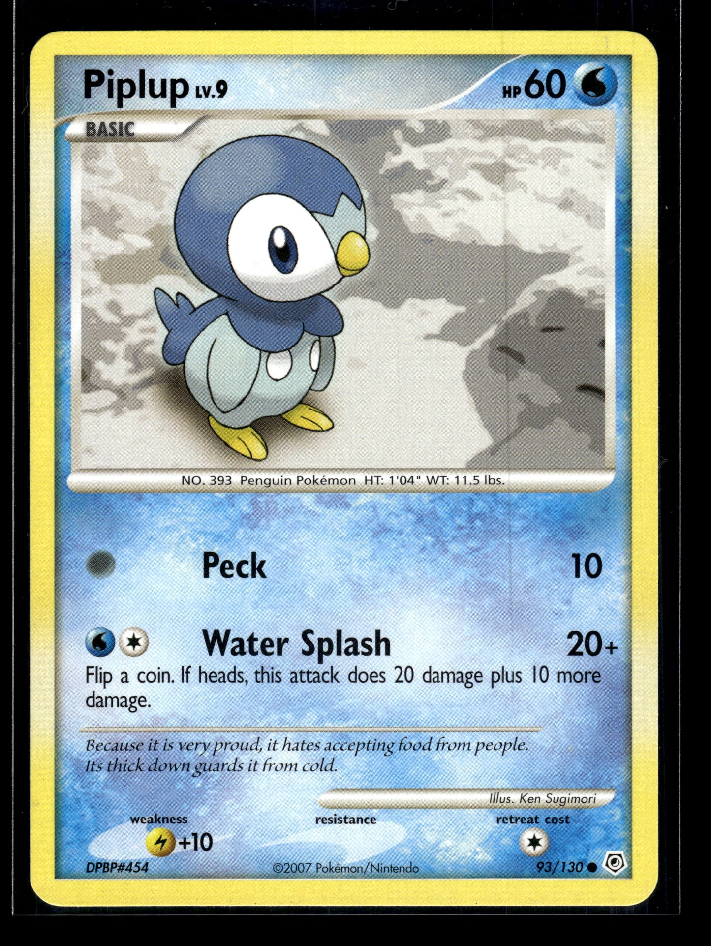 Piplup #93/130 Diamond and Pearl LP