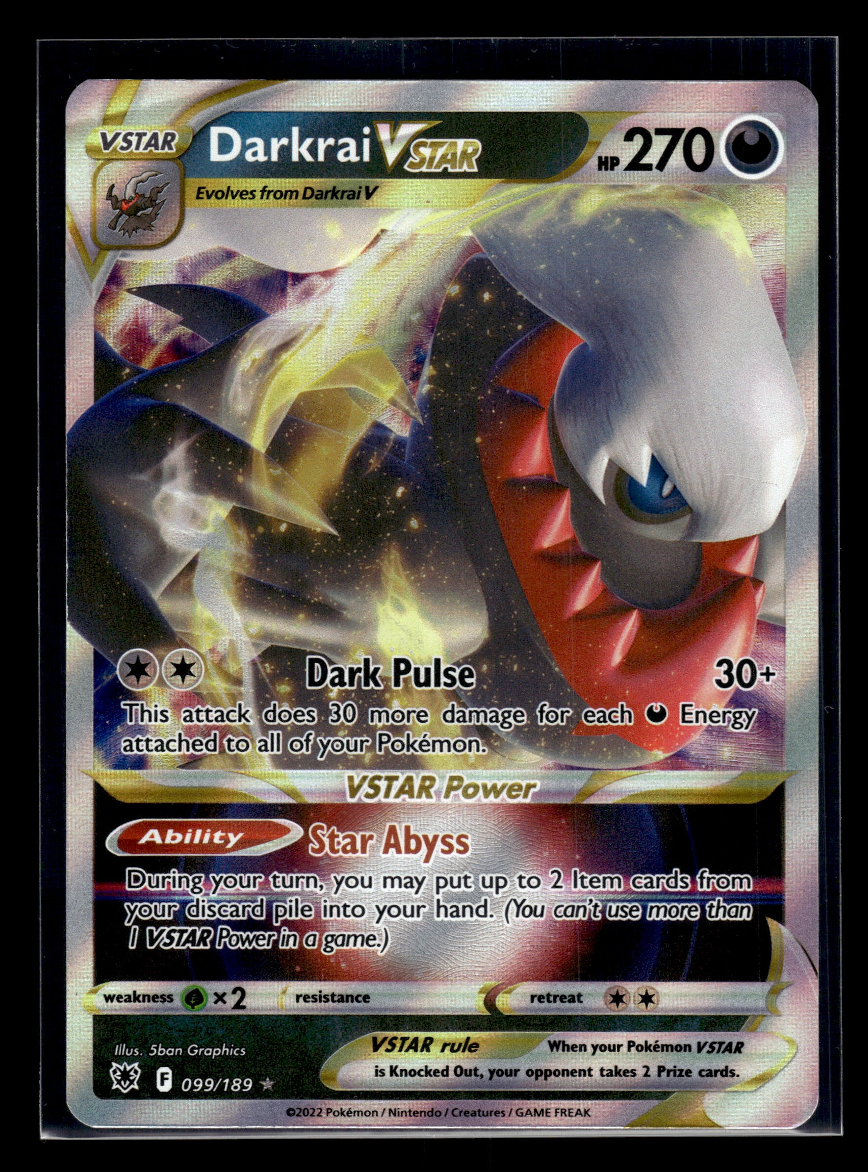 Darkrai VSTAR #099/189 Astral Radiance LP