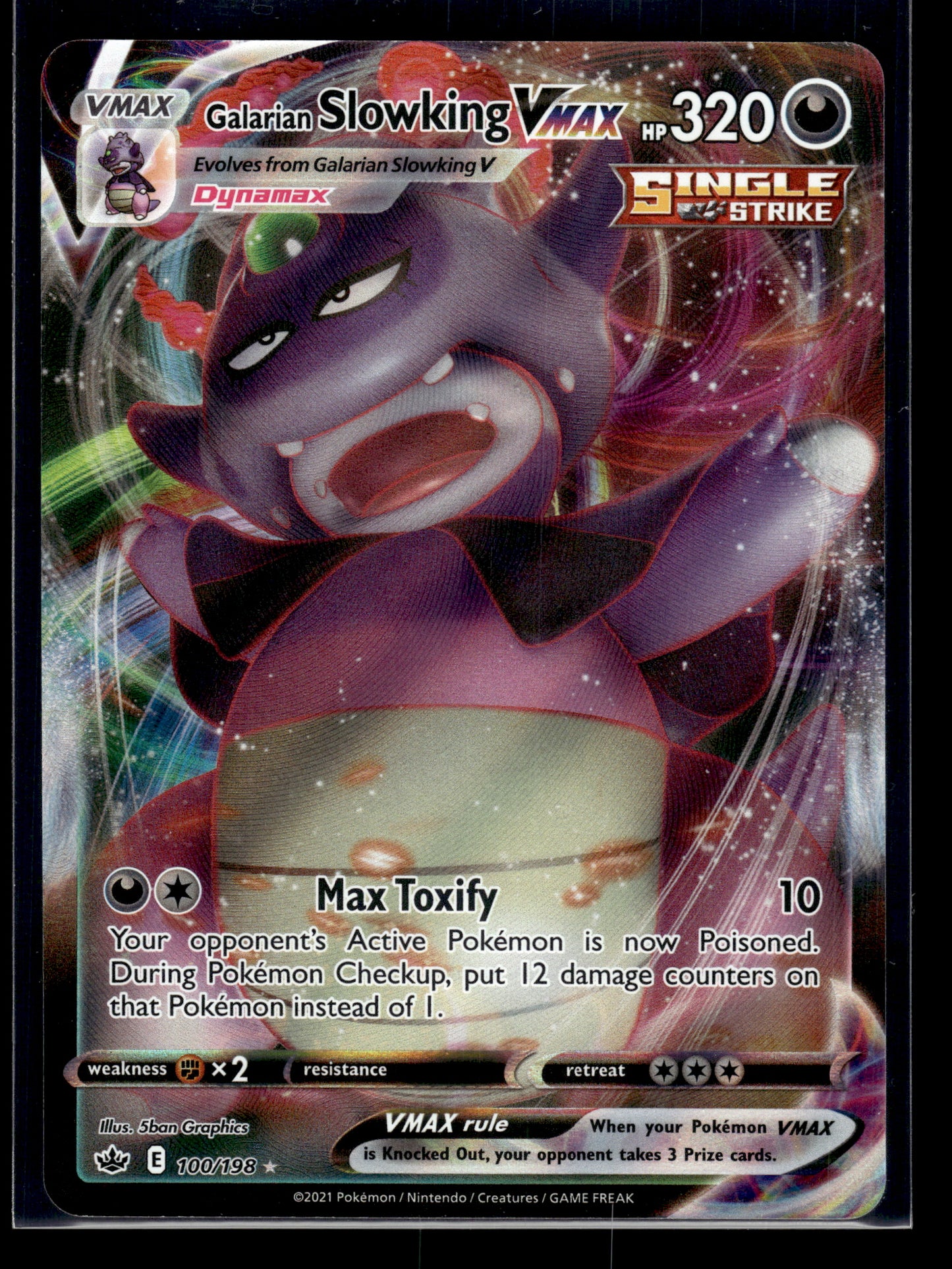 Galarian Slowking VMAX #100/198 Chilling Reign VLP