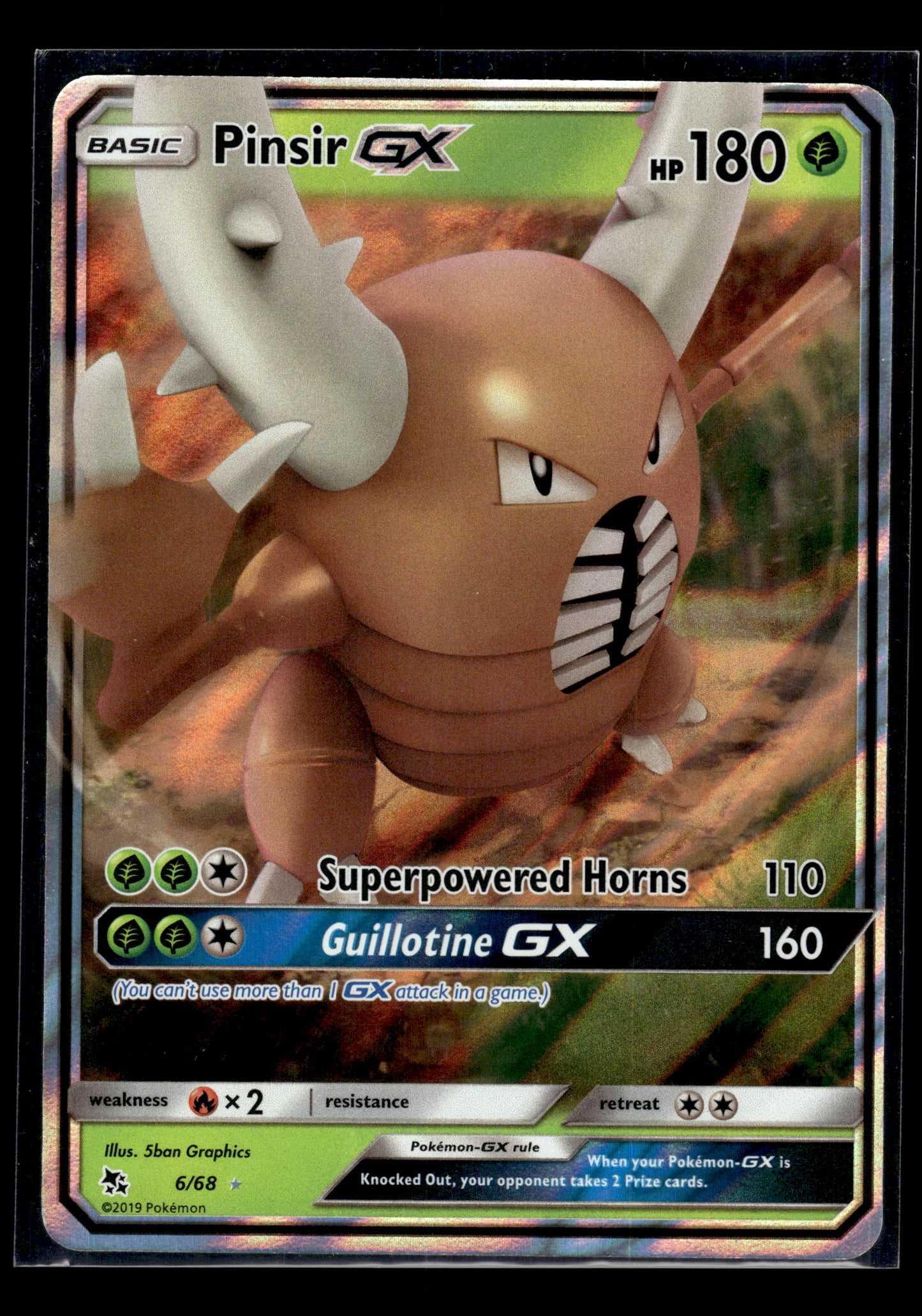 Pinsir GX #6/68 Hidden Fates LP