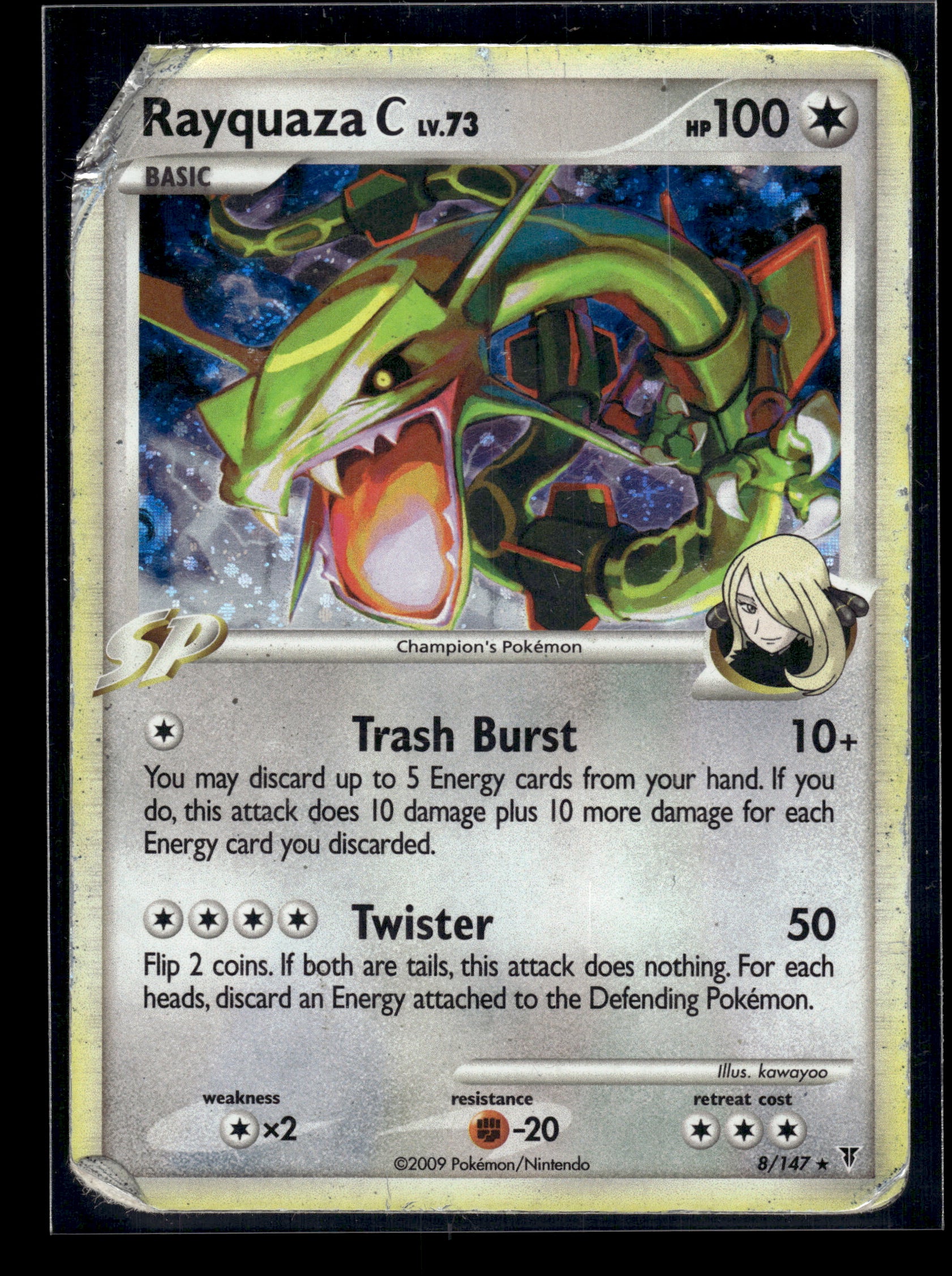 Rayquaza C #8 Supreme Victors HP/DMG