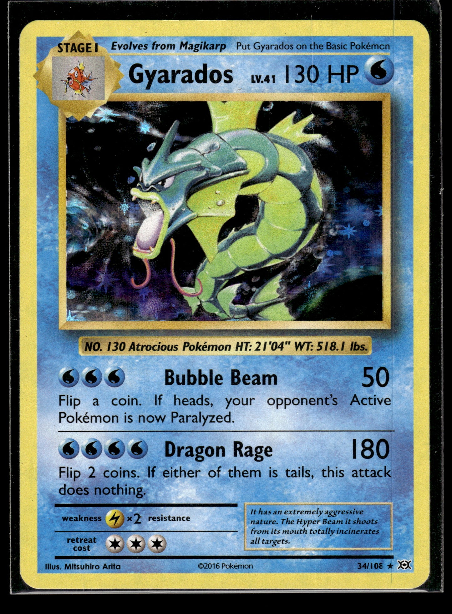 Gyarados #34/108 XY Promos MP