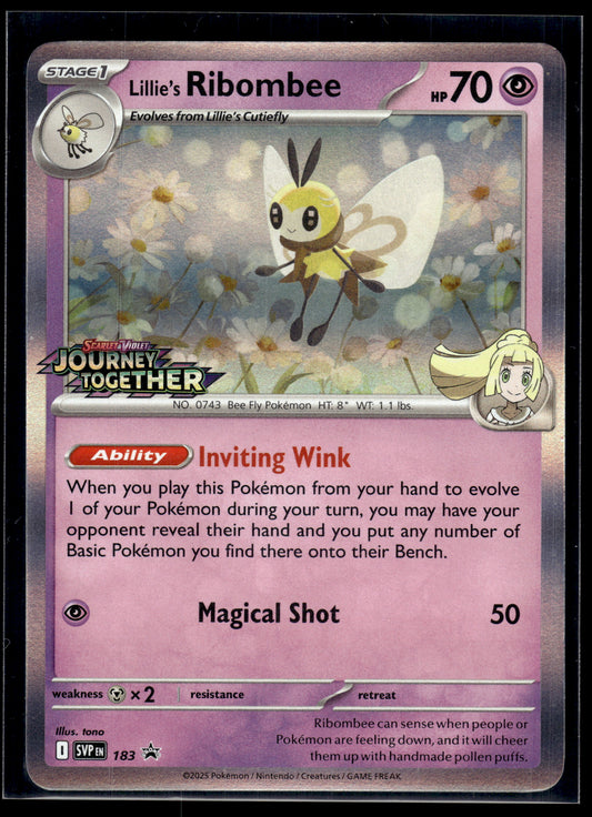Lillie's Ribombee #183 STAMPED Journey Together Promo LP