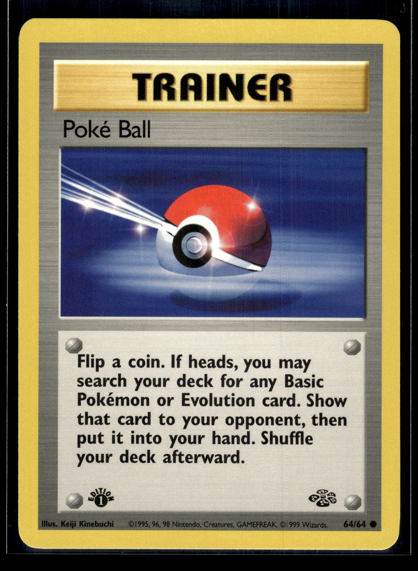 Poke Ball #64/64 1st Edition Jungle LP