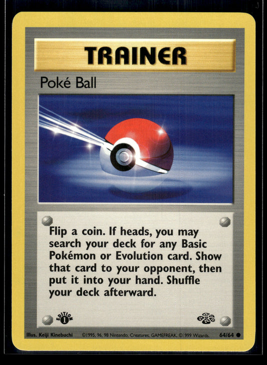 Poke Ball #64/64 1st Edition Jungle LP