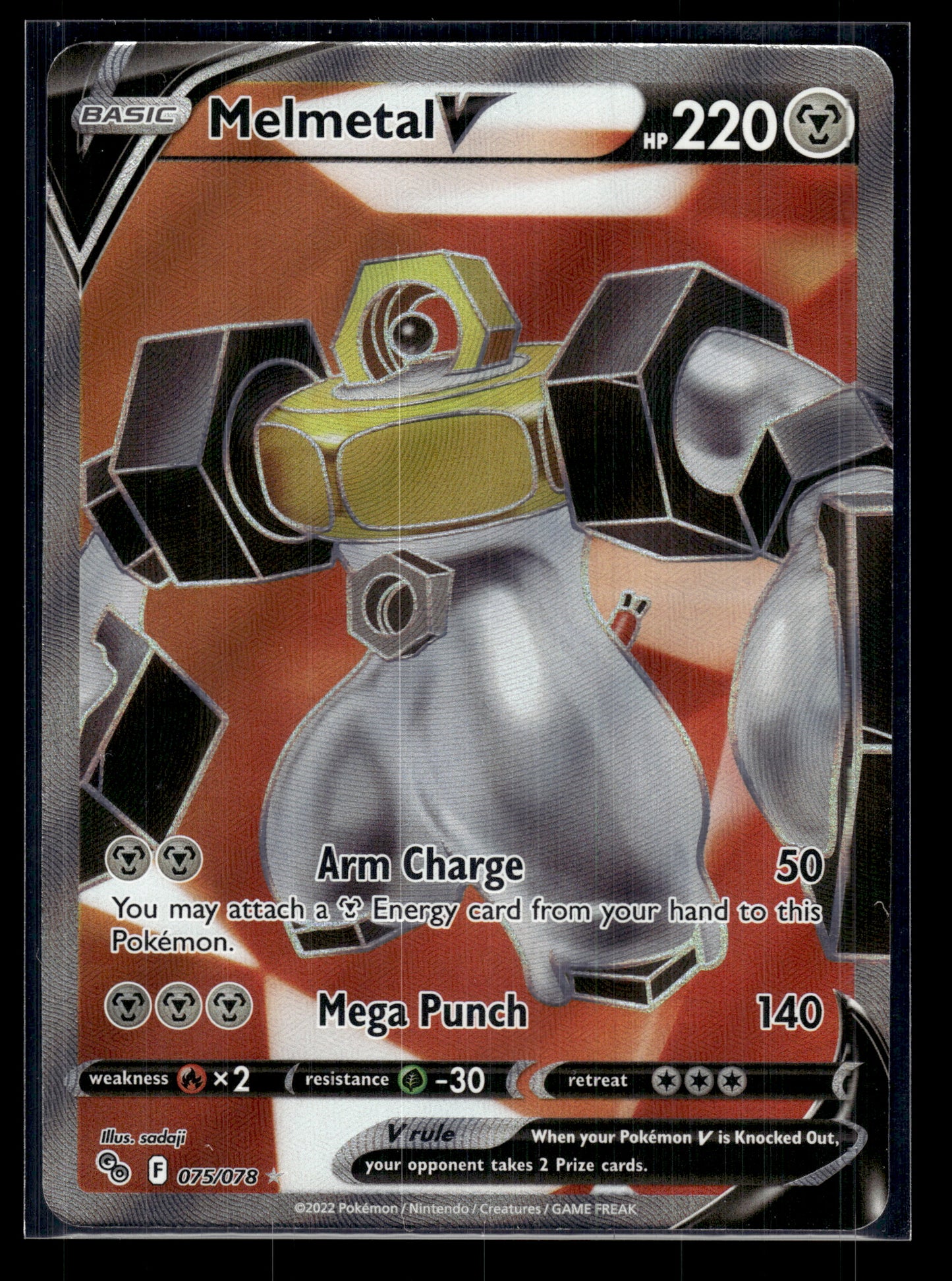 Melmetal V (Full Art) #075/078 Pokemon GO VLP