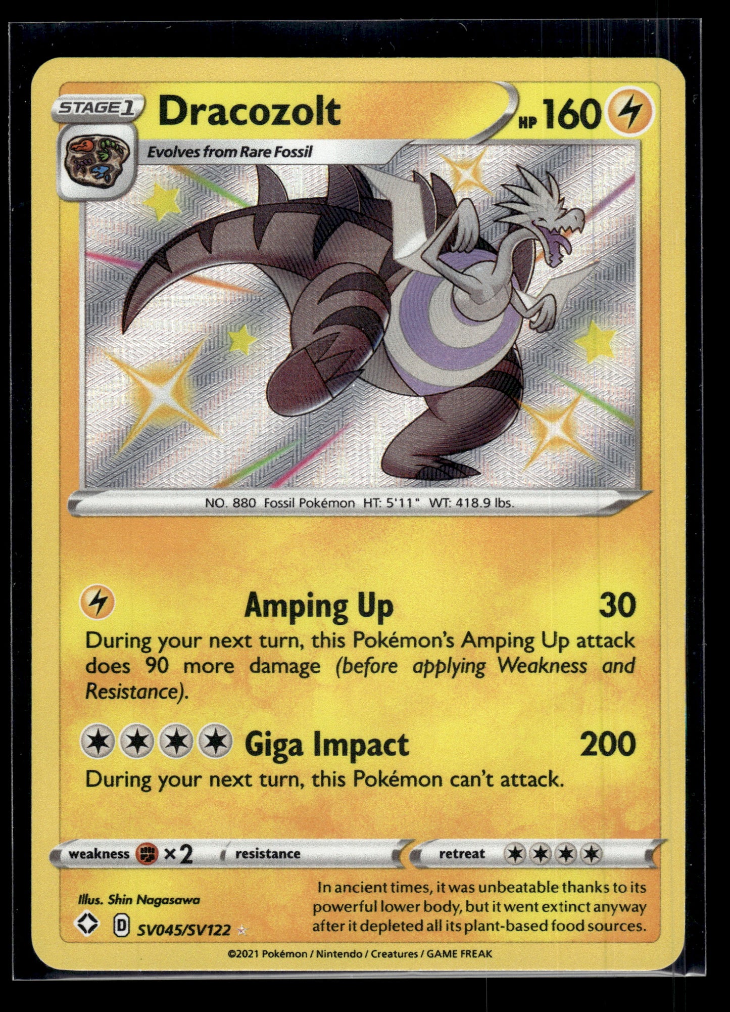 Dracozolt #SV045/SV122 Shining Fates: Shiny Vault LP