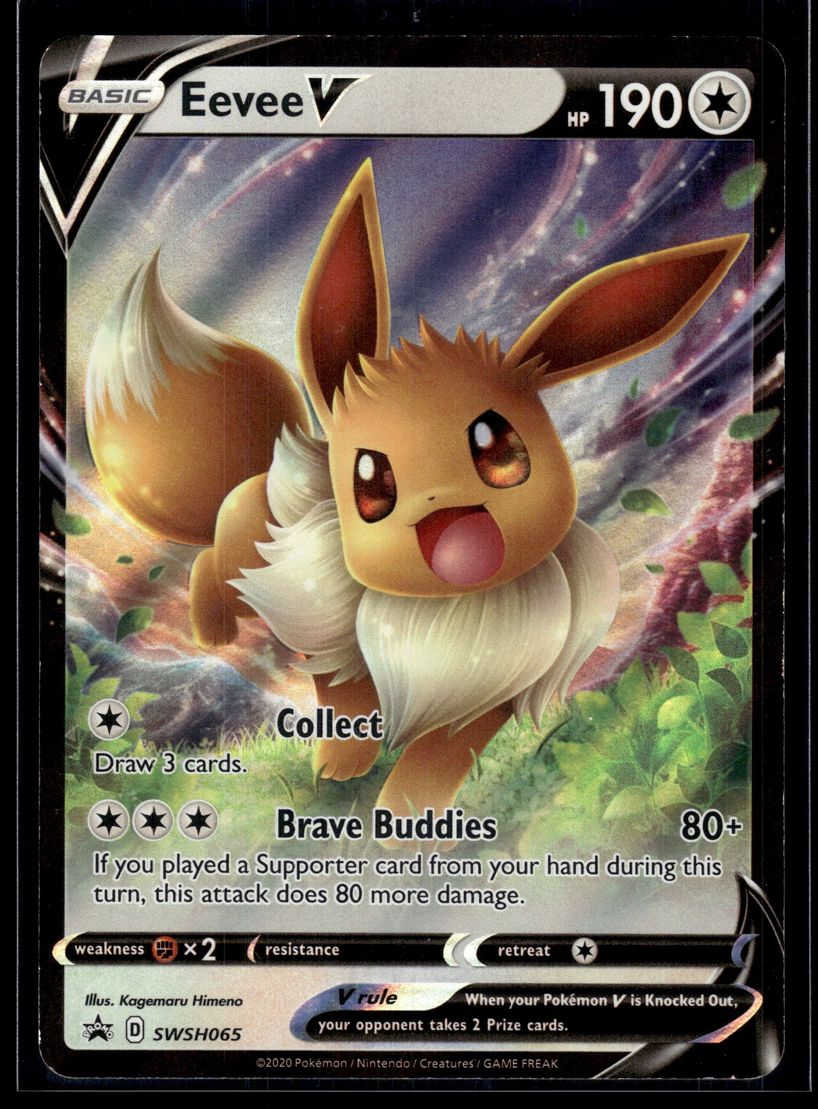Eevee V #SWSH065 Sword & Shield Promo Cards LP