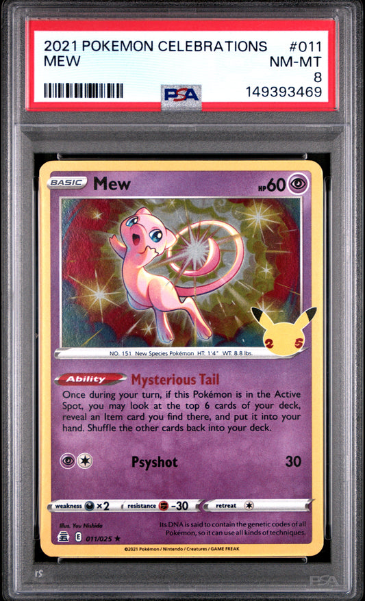 PSA 8 Mew #011 Celebrations