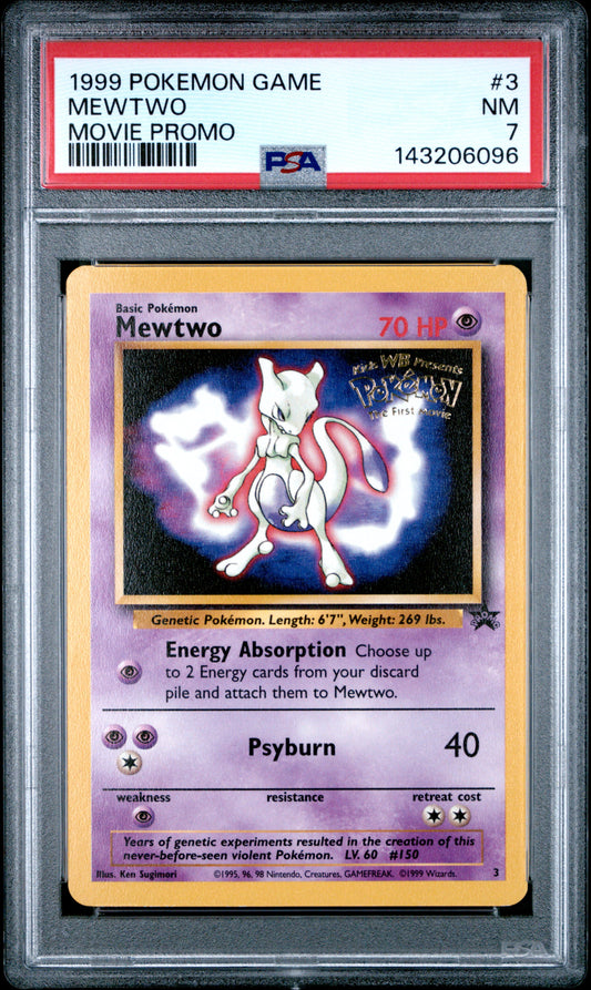 PSA 7 Mewtwo #3 WotC Movie Promo