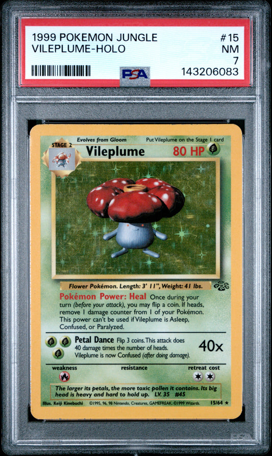 PSA 7 Vileplume #15 Jungle