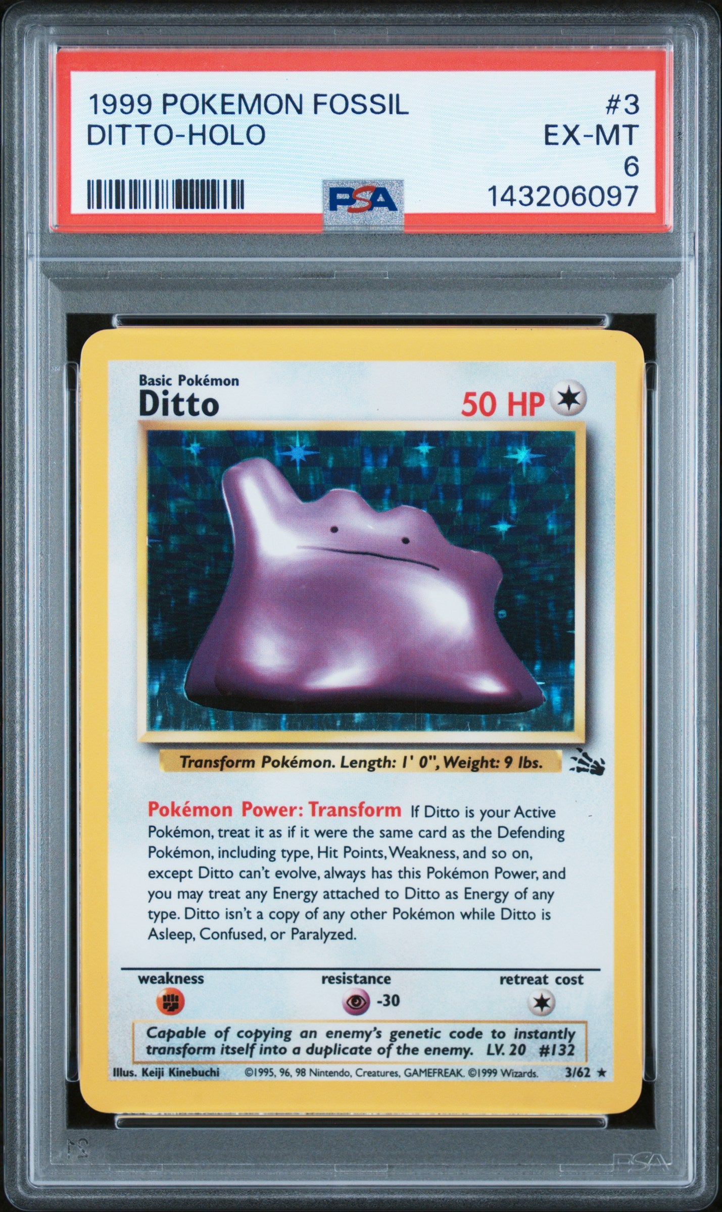 PSA 6 Ditto #3 Fossil