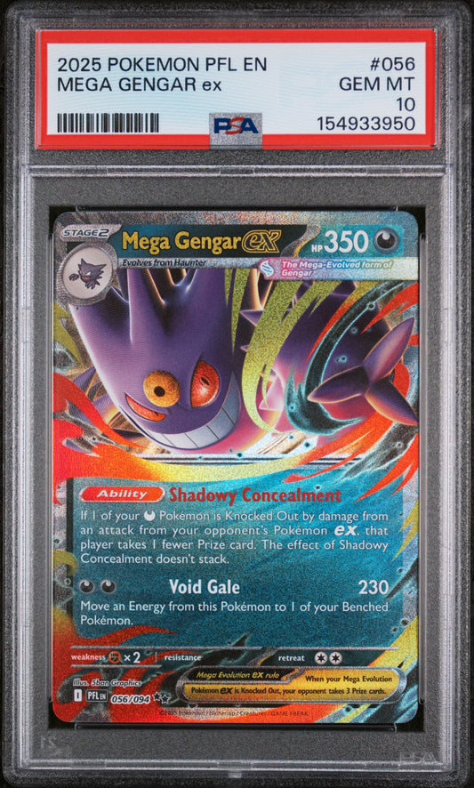 PSA 10 Mega Gengar ex #056 Phantasmal Flames