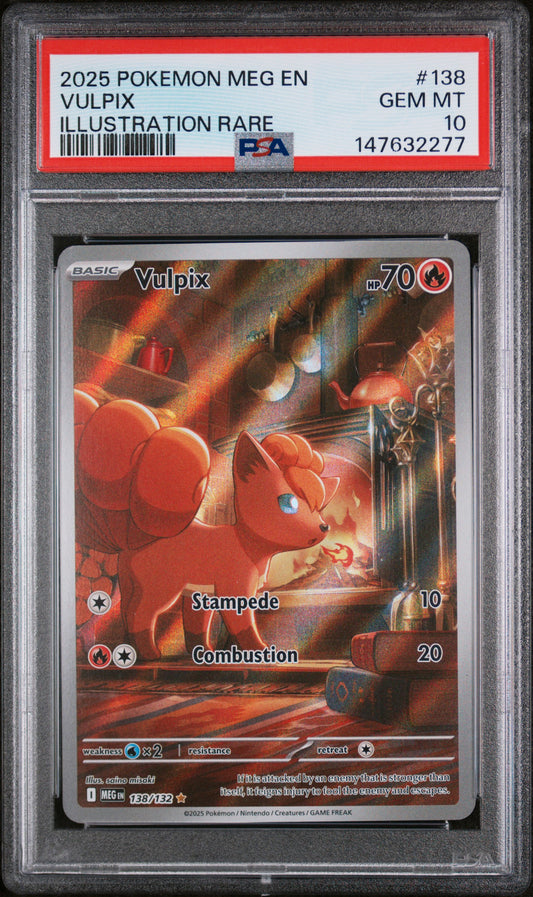PSA 10 Vulpix #138 Mega Evolution