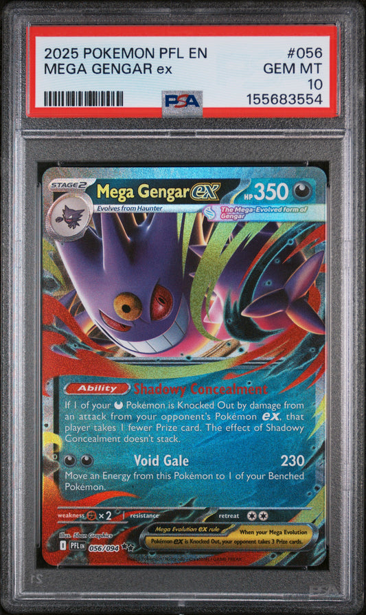 PSA 10 Mega Gengar ex #056 Phantasmal Flames