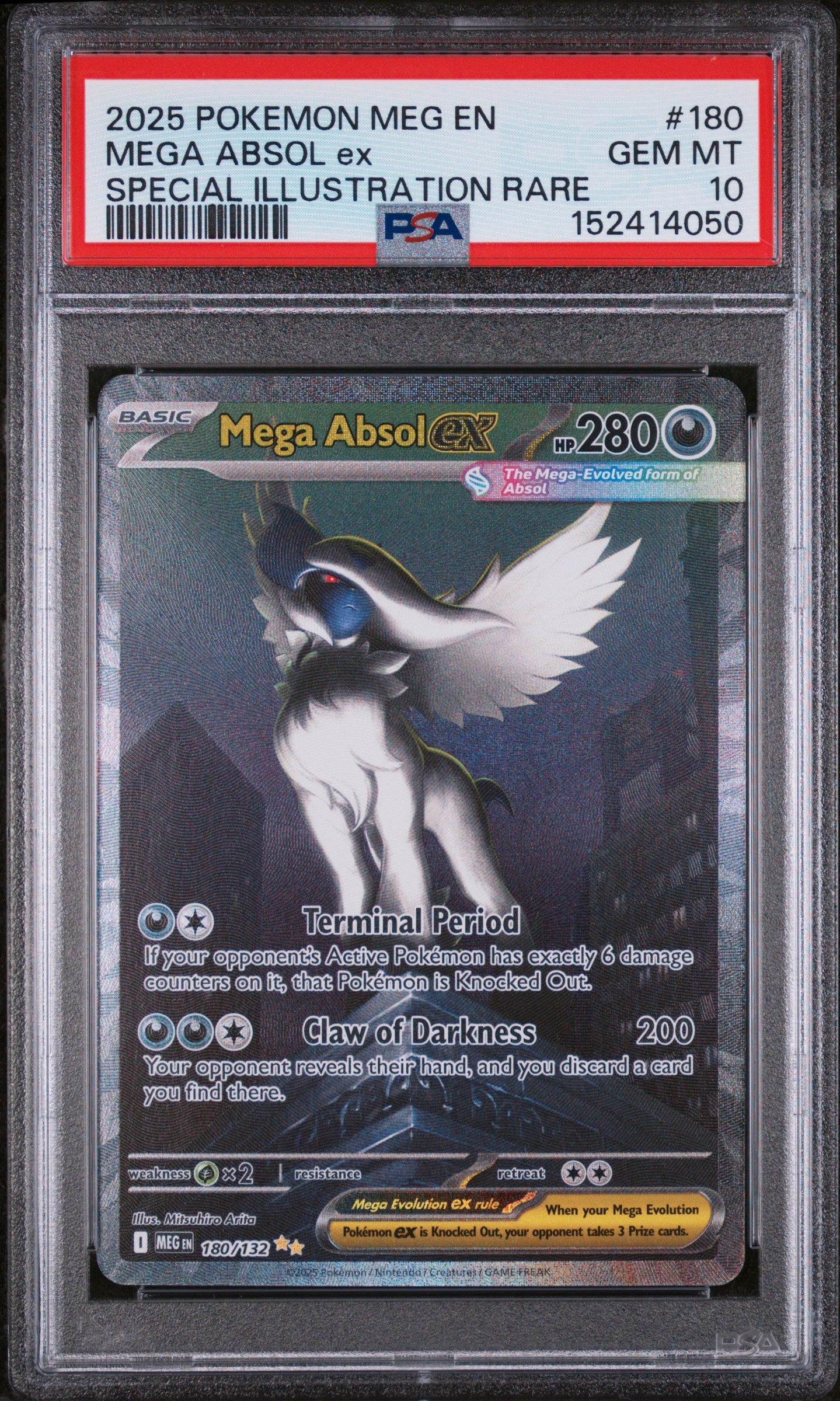 PSA 10 Mega Absol ex #180 Mega Evolution