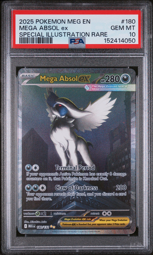 PSA 10 Mega Absol ex #180 Mega Evolution