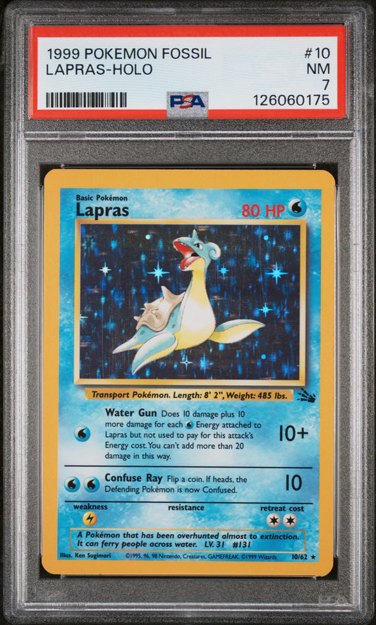PSA 7 Lapras #10 Fossil