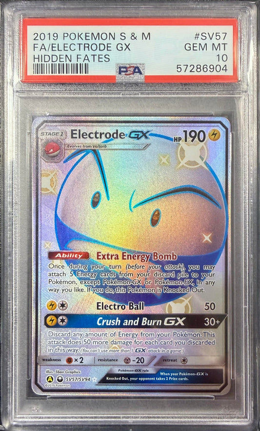 PSA 10 Electrode GX #SV57 Hidden Fates